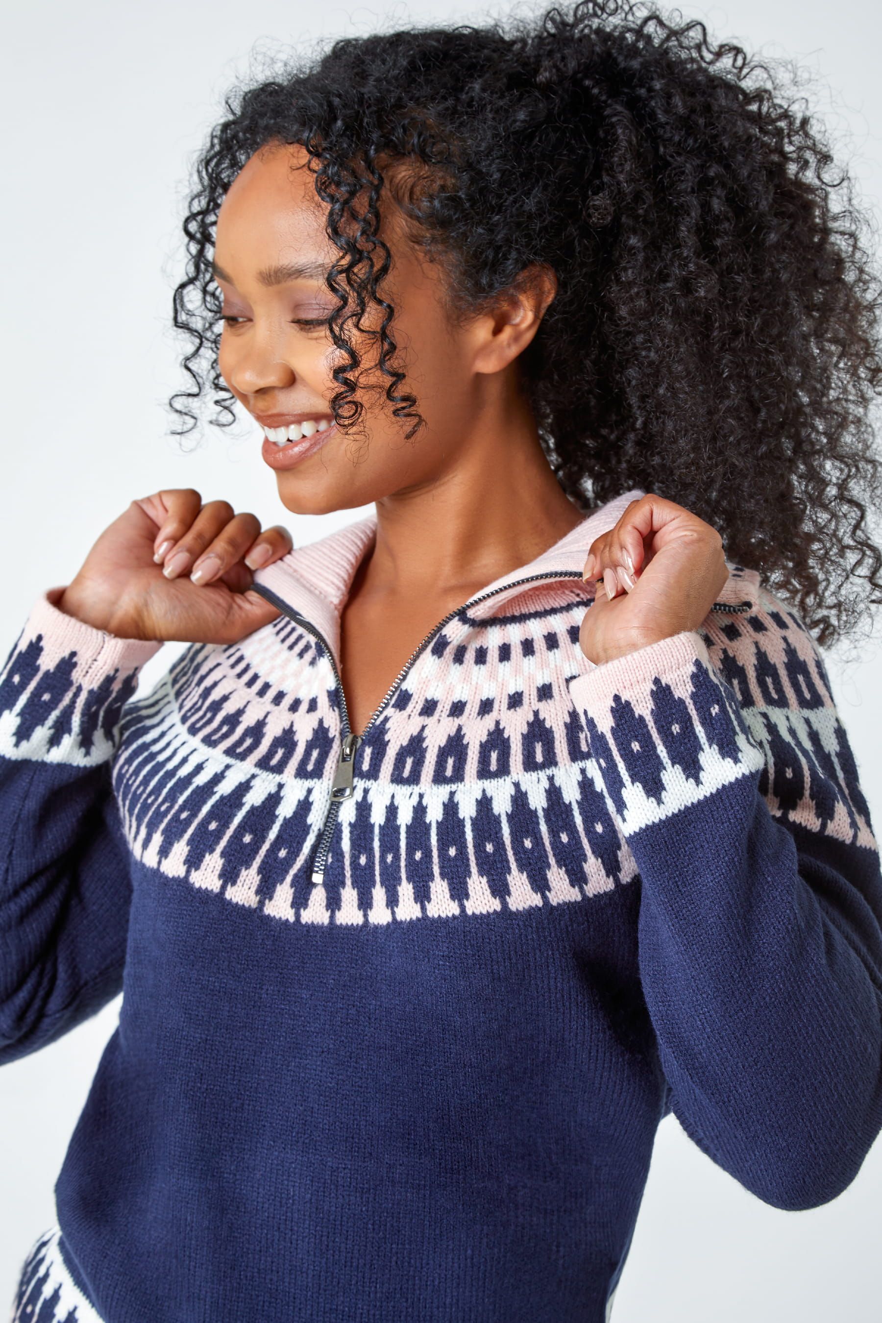 Petite fair isle sweater store