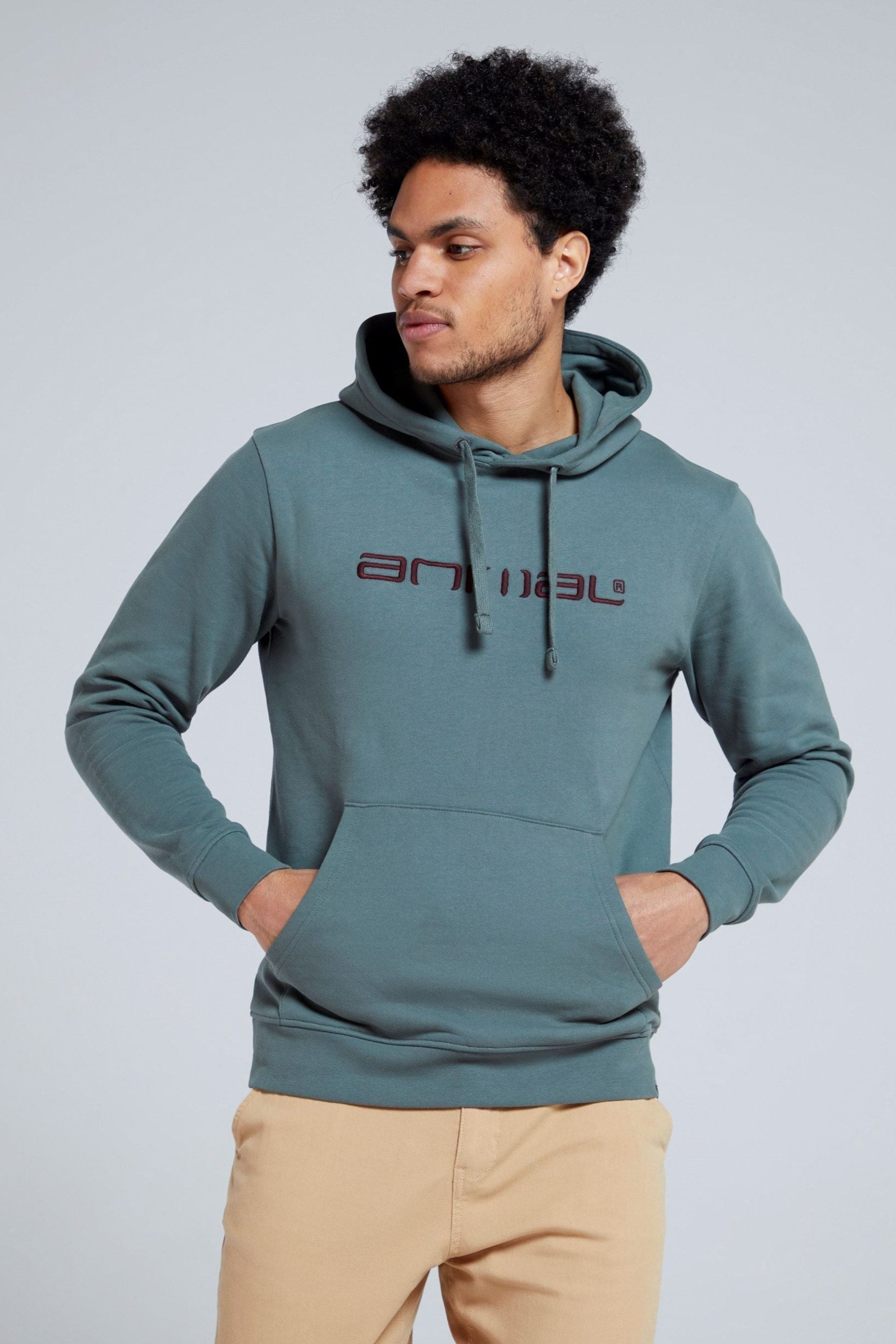 Buy Animal Green Mens Driver Organic Hoodie from the Next UK online shop
