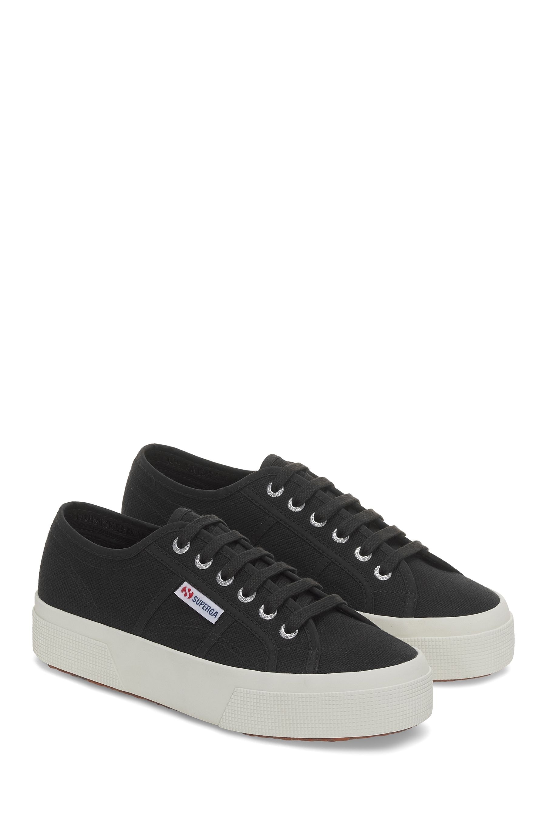 Superga platform best sale all black