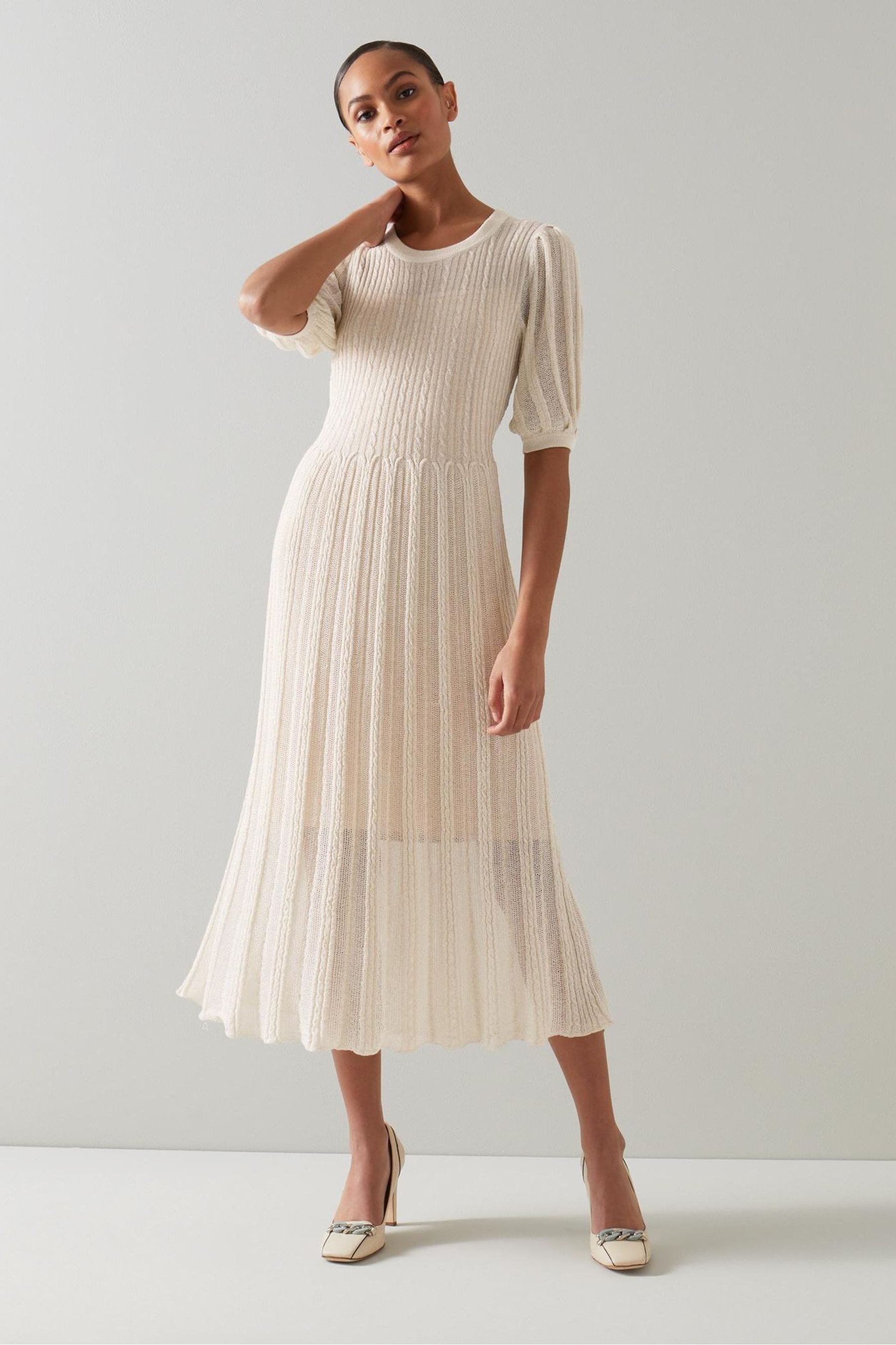 Lk bennett 2025 cream dress