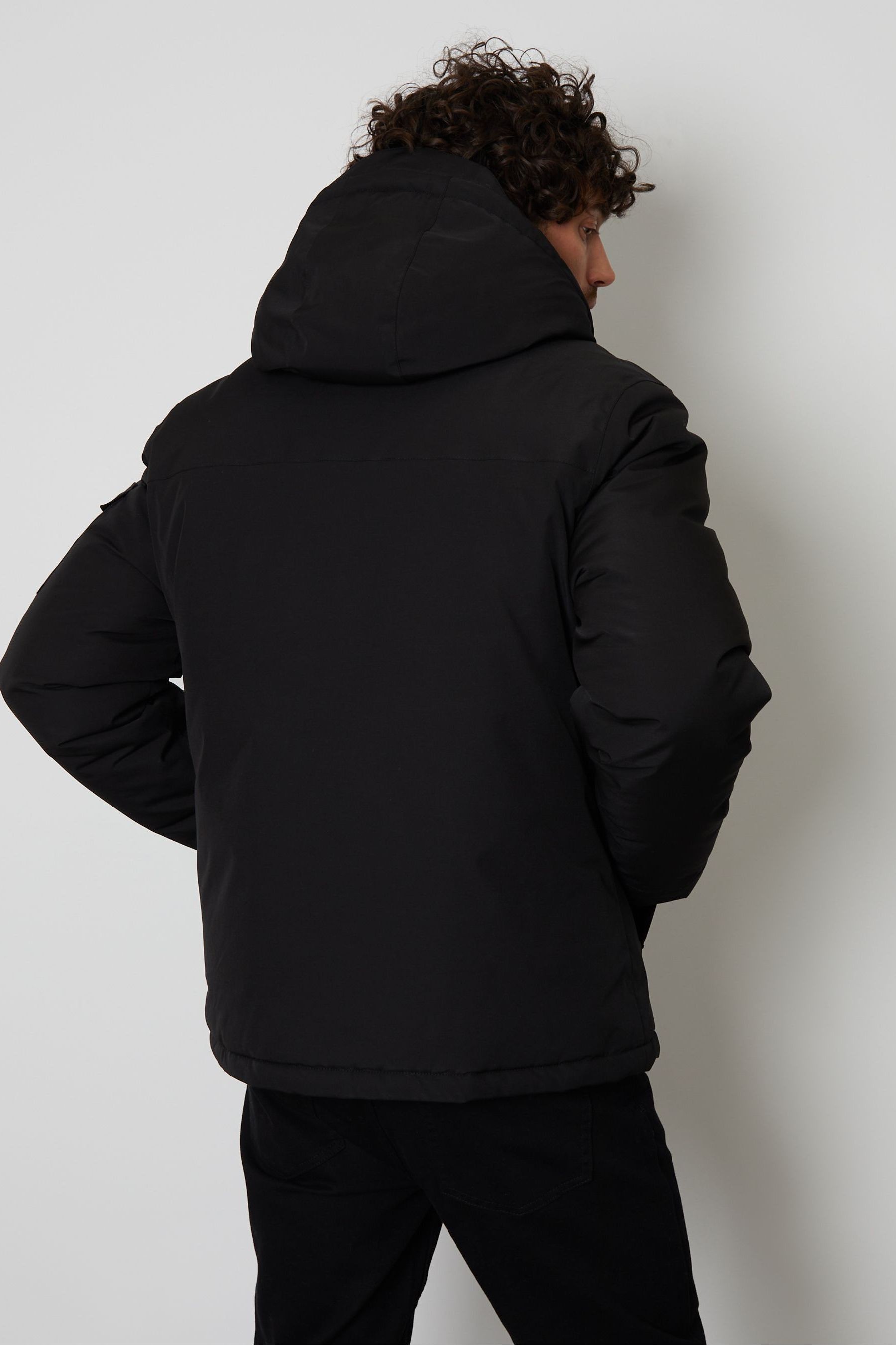 Microfleece lined zip through jacket sale