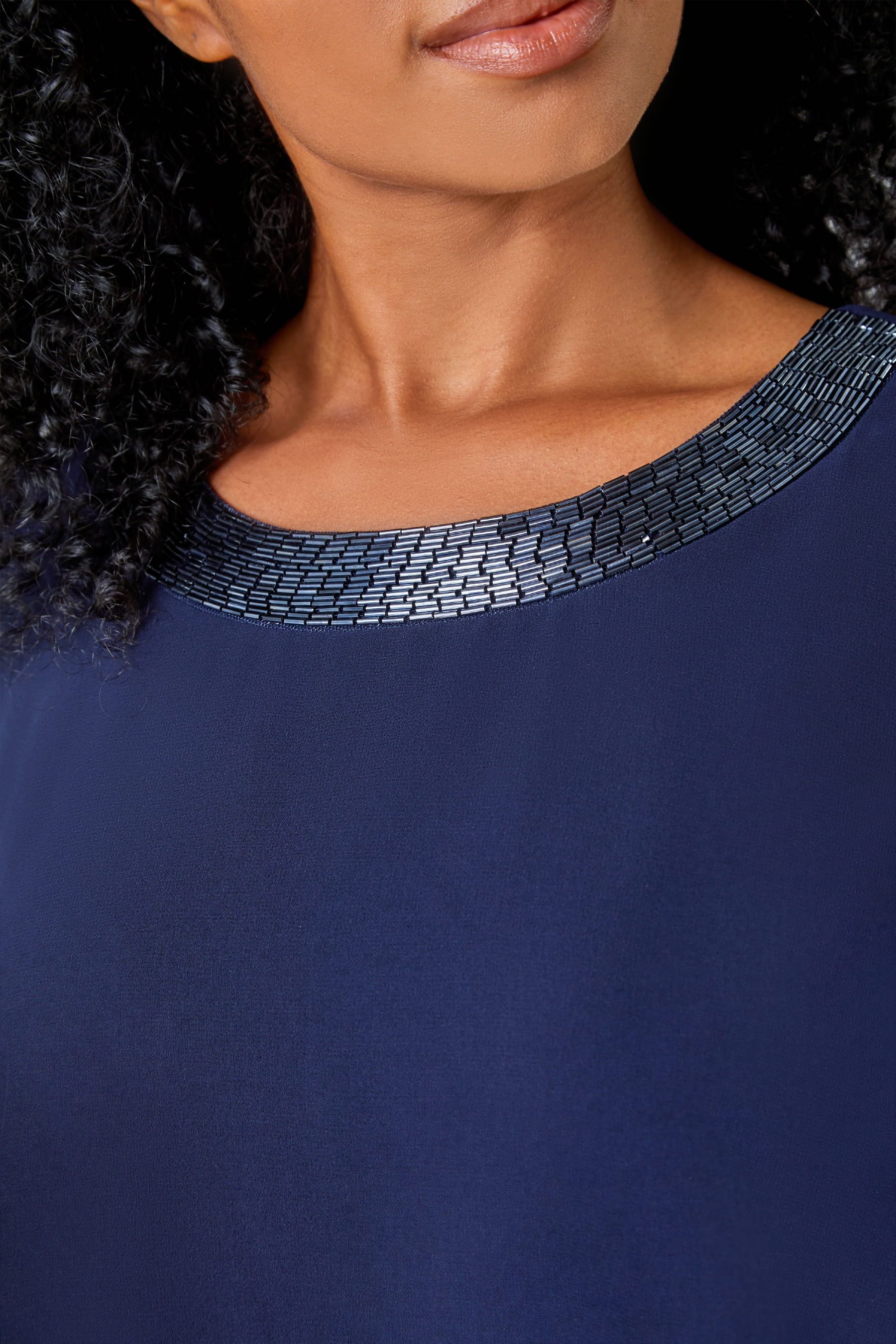 Navy 2025 chiffon cape