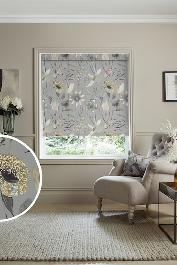 Voyage Dawn Grey Blackout Oceania Made to Measure Roller Blind