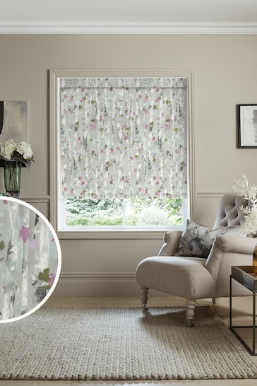 Voyage Peony Purple Blackout Hoppa Made to Measure Roller Blind