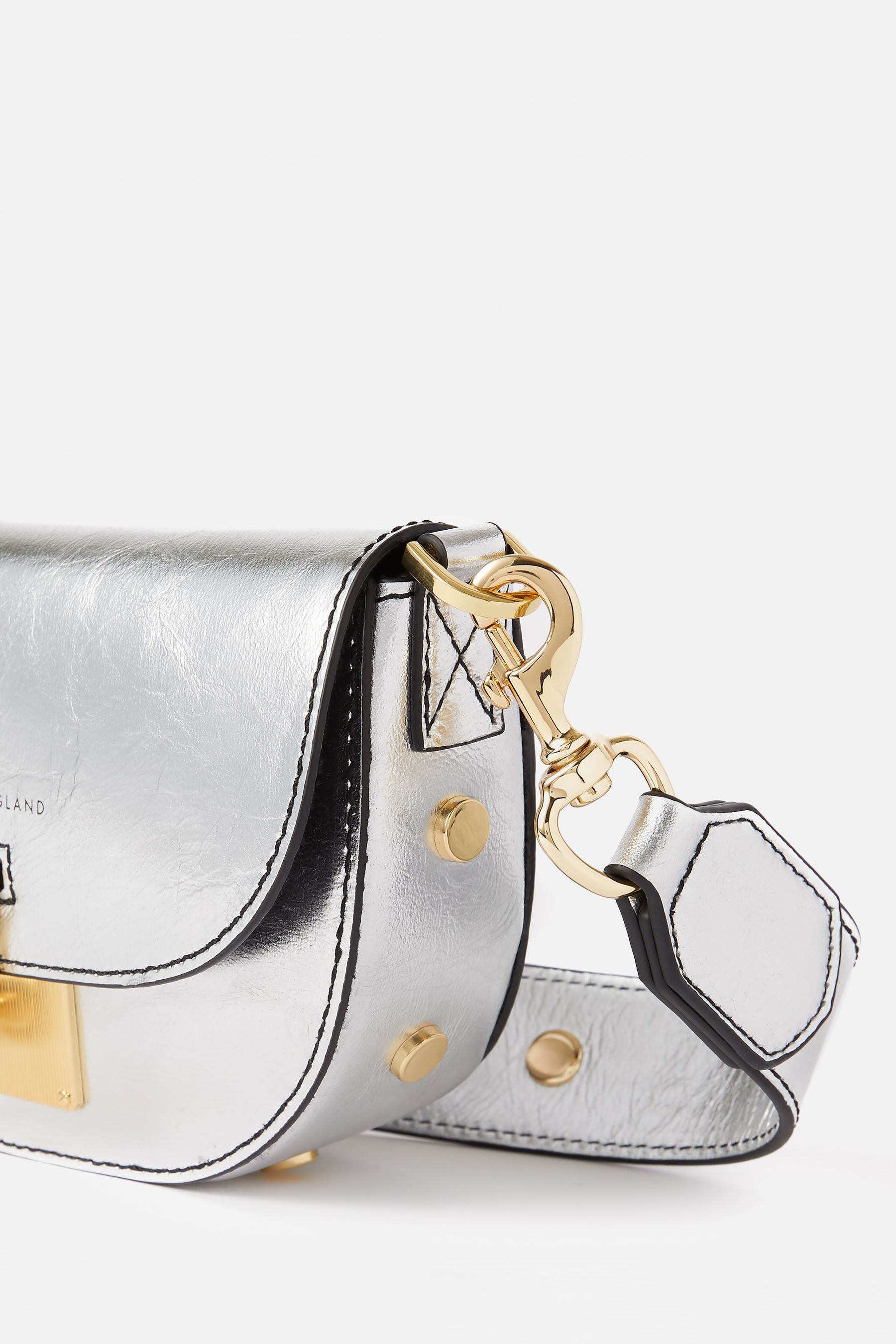Buy Jigsaw Silver Denbigh Studded Bag from the Next UK online shop