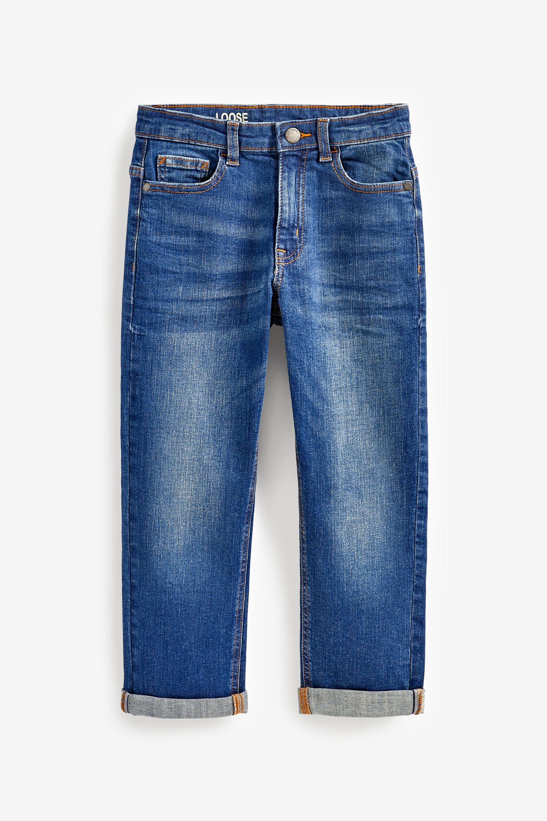 Loose stretch jeans clearance