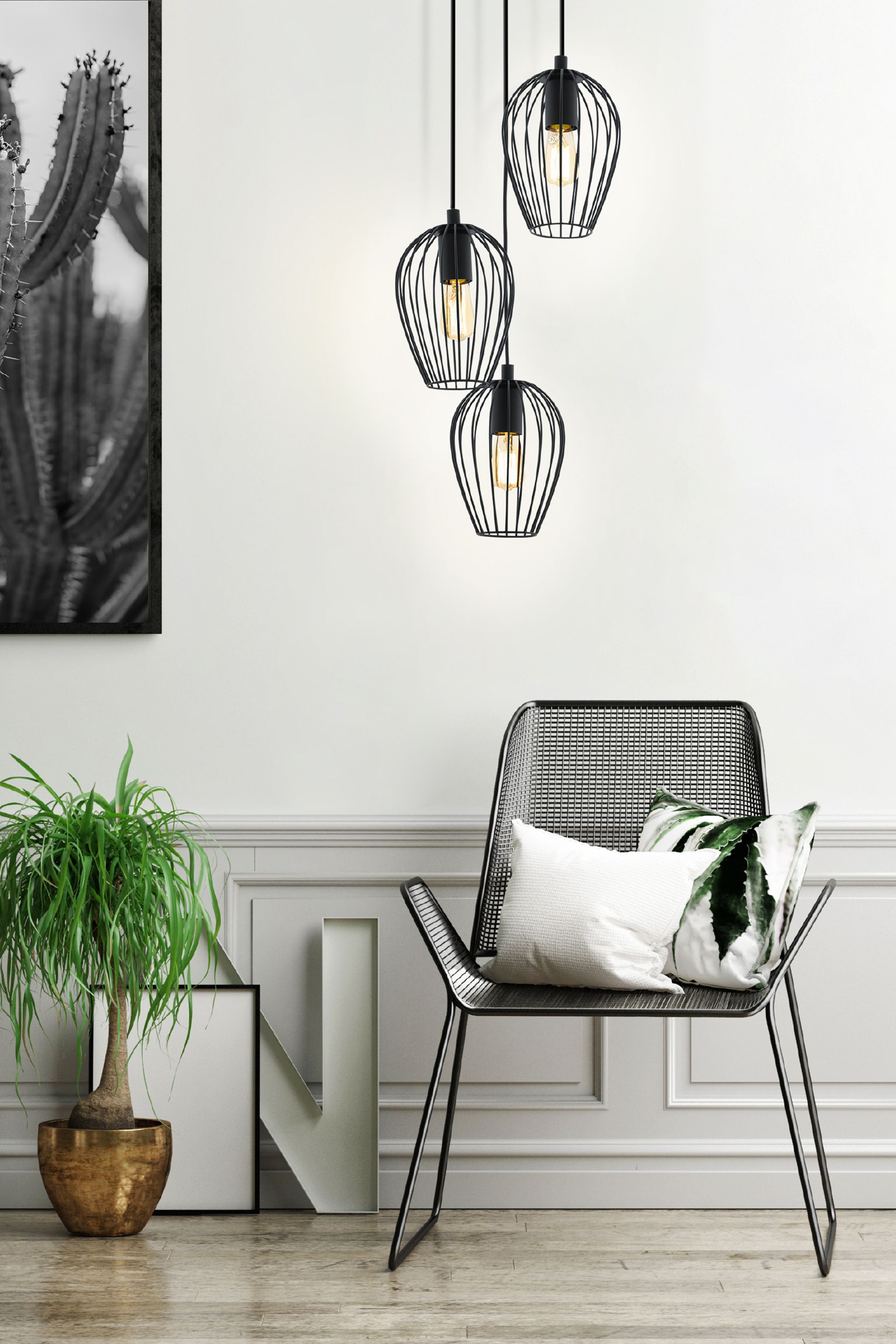 Eglo 3 discount light pendant