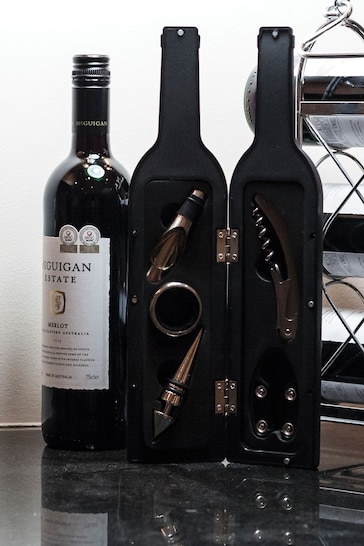 MenKind Wine Bottle Accessory Set