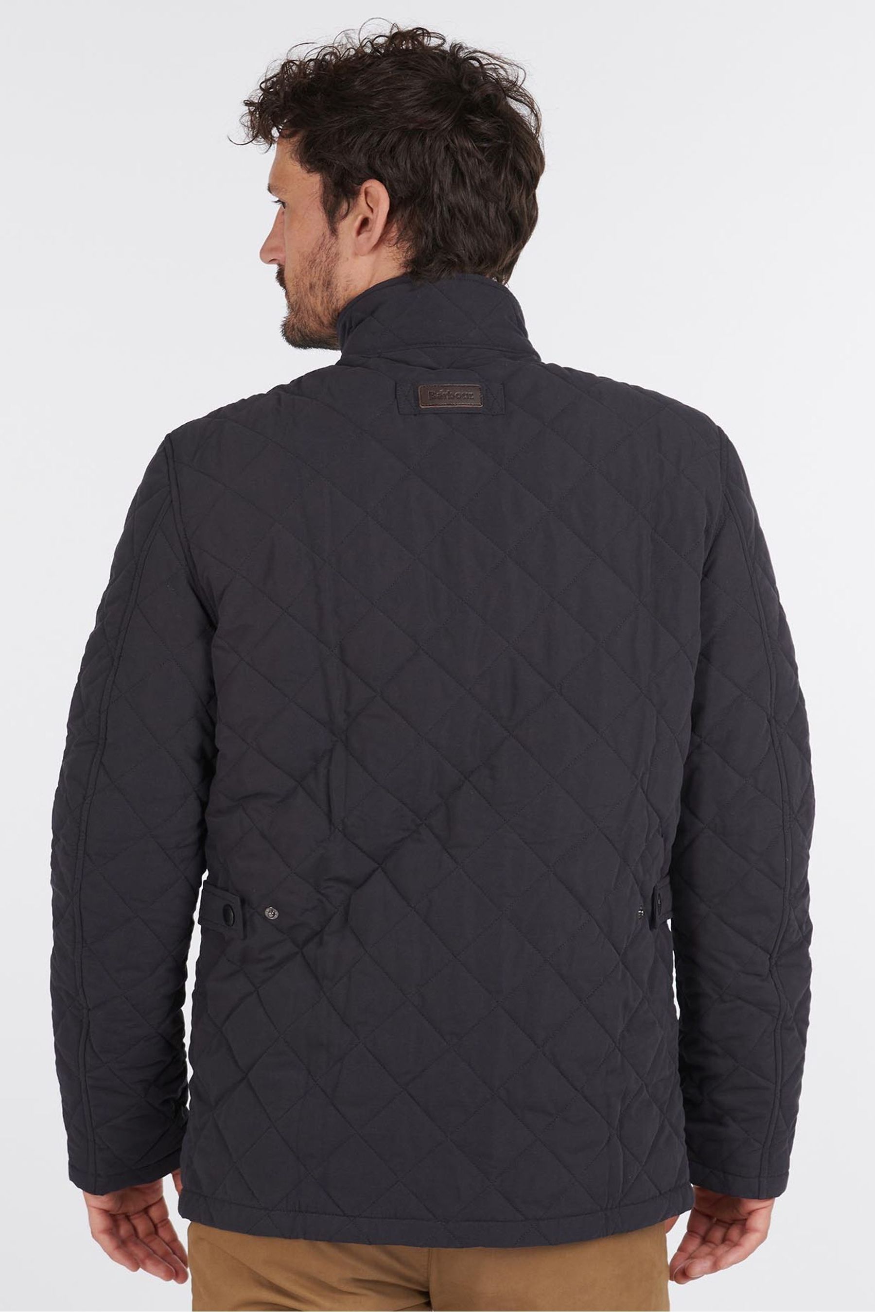 Barbour quilted hot sale jacket blue
