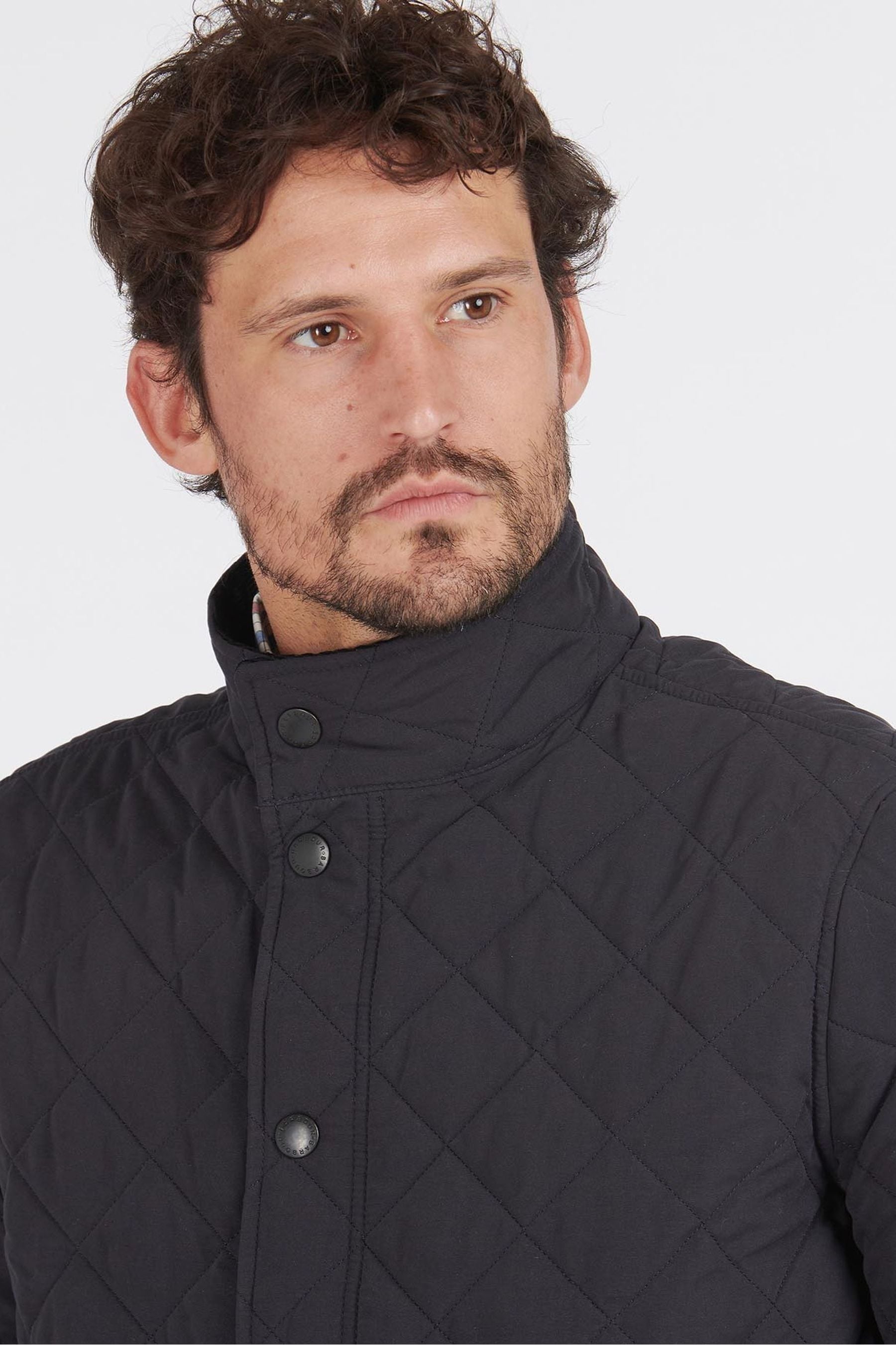Barbour shoveler quilted jacket navy clearance
