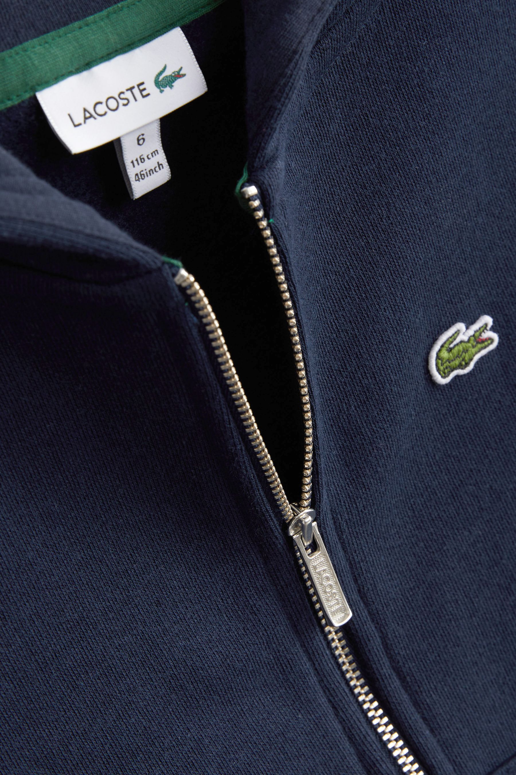 Lacoste zip hot sale through hoodie