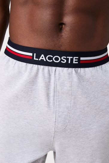 Lacoste Loungewear Three-Tone Waistband Stretch Shorts