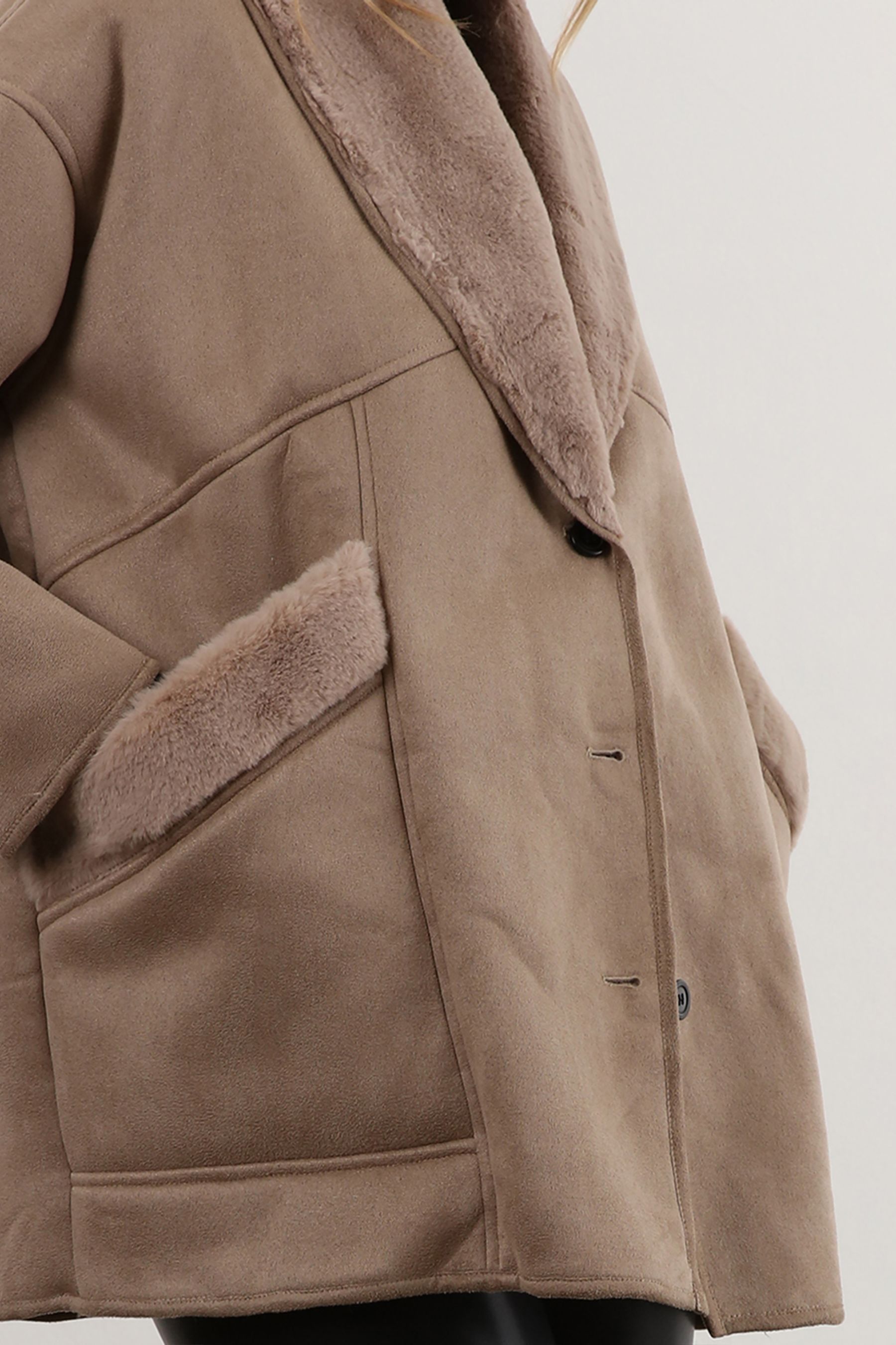Vince shawl collar store reversible shearling coat
