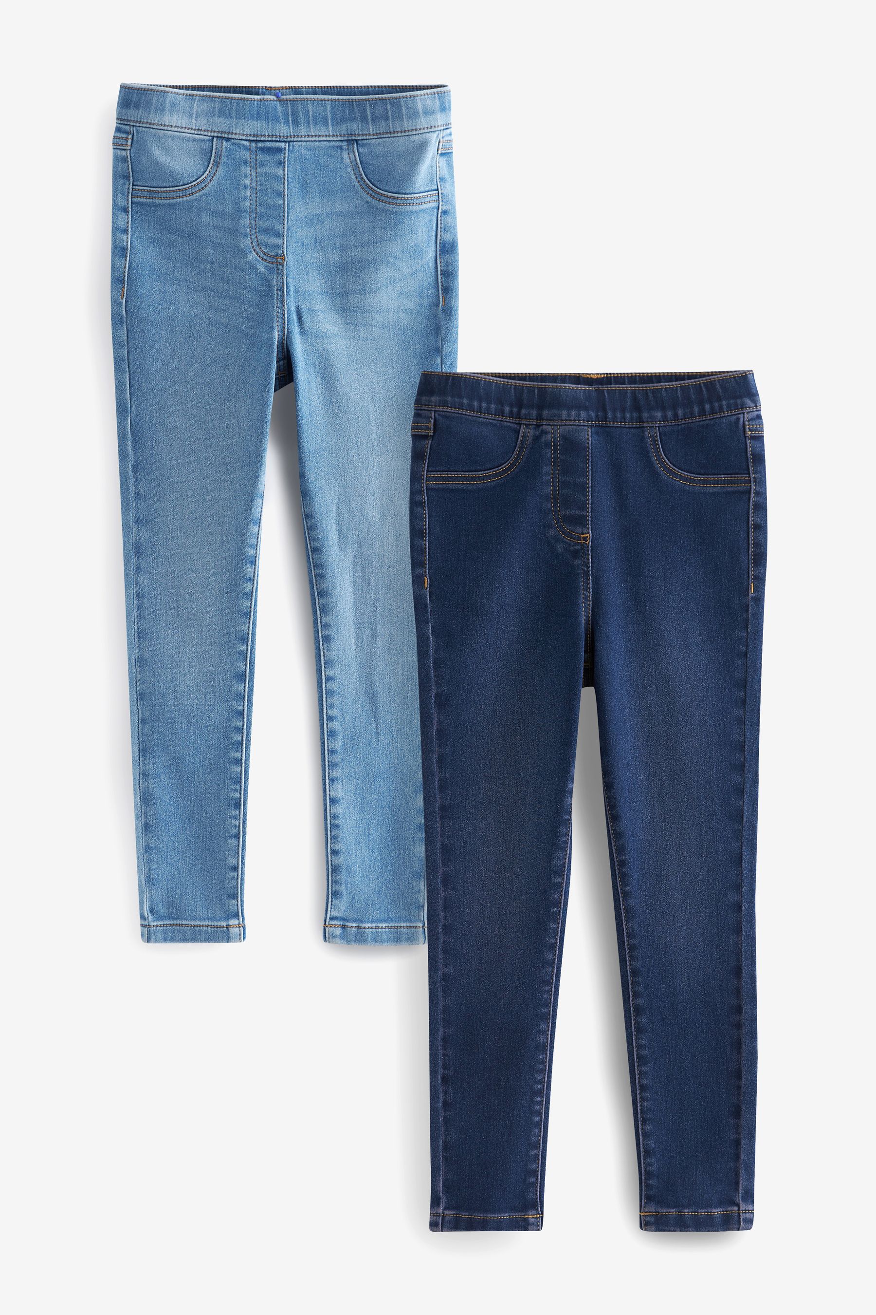 Buy Blue Elasticated Waist Jeggings 2 Pack 3 16yrs from the Next UK online shop