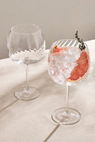 Set of 2 Clear Anais Gin Glasses