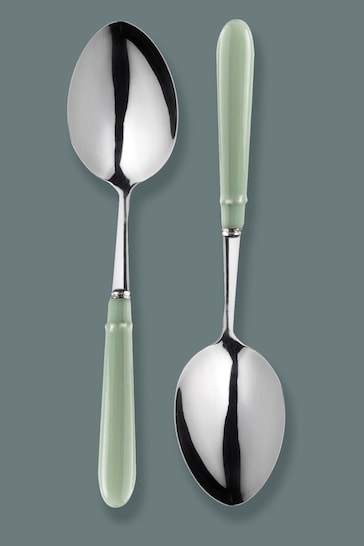 Mary Berry Set of 4 Light Green Signature Serving Spoons