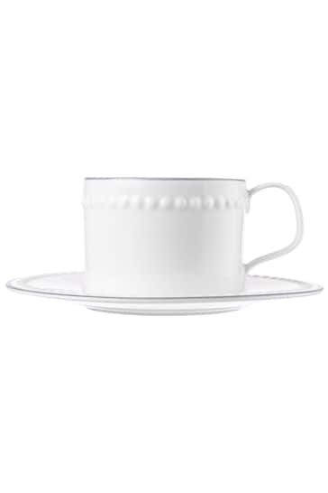 Mary Berry Set of 2 White Signature Cup & Saucers 225ml