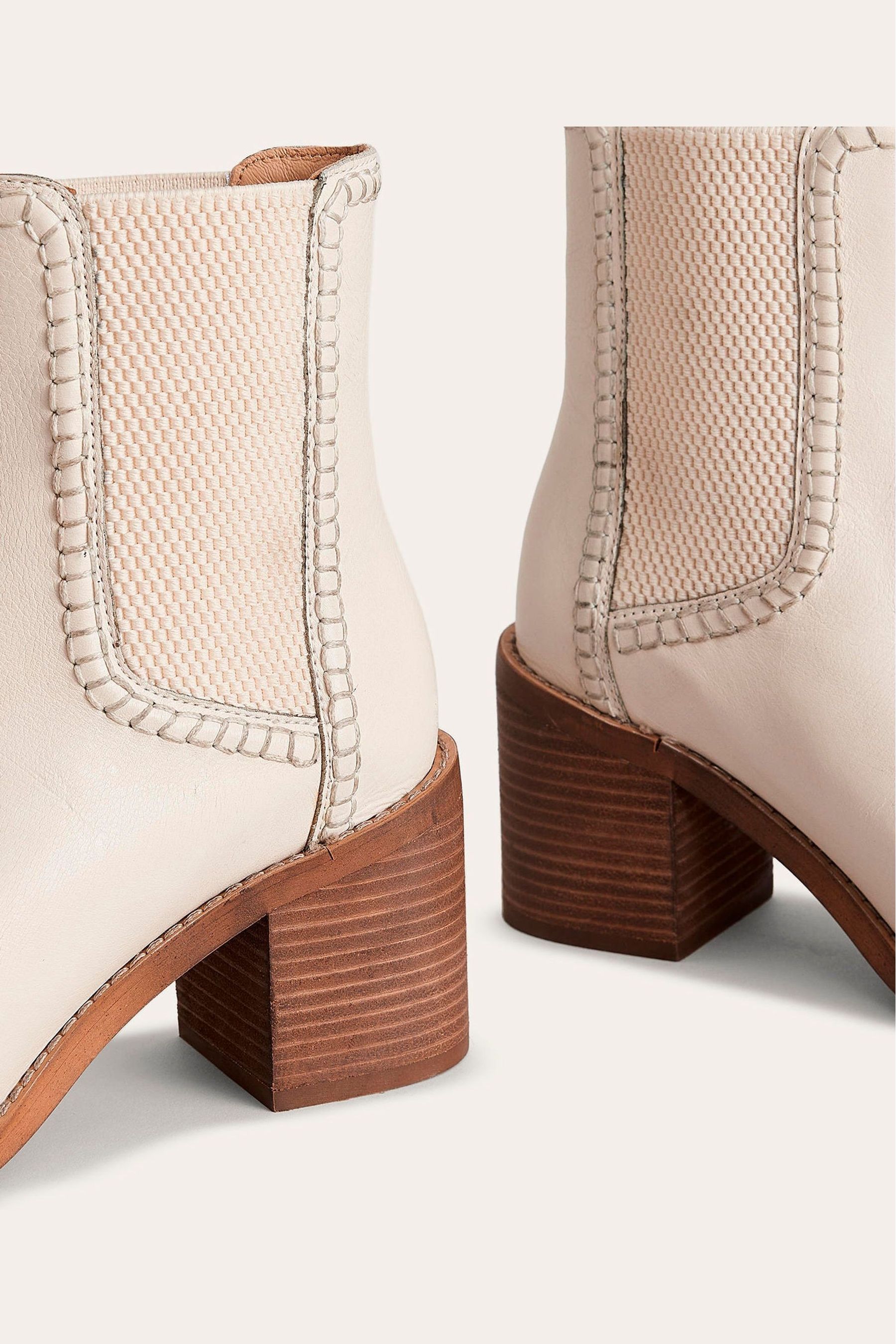 Buy Boden Cream Block Heel Chelsea Boots from the Next UK online shop