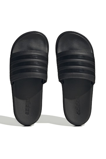 adidas Black Adilette Sanals