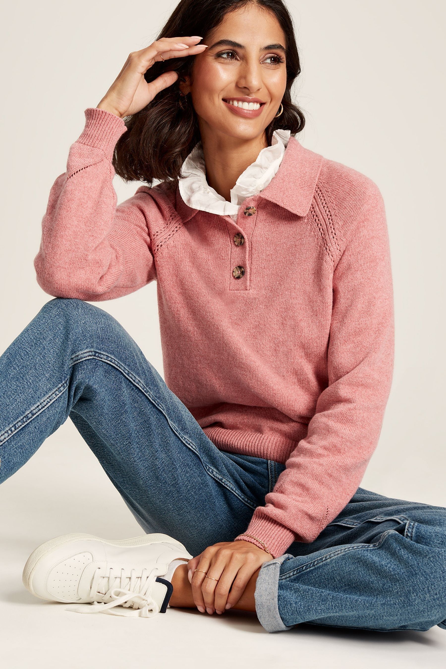 Mia online pointelle sweater