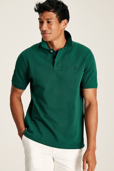 Joules Woody Dark Green Cotton Polo Shirt