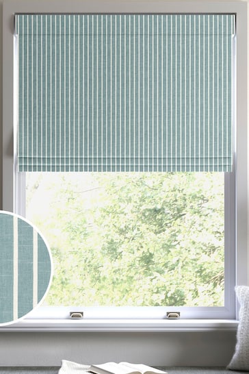 Teal Blue Franklin Made To Measure Roman Blind