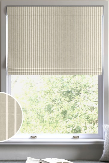 Natural Franklin Made To Measure Roman Blind