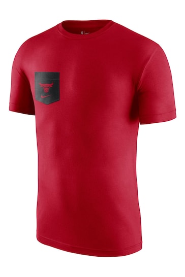 Nike Red Chicago Bulls Vs Pocket T-Shirt