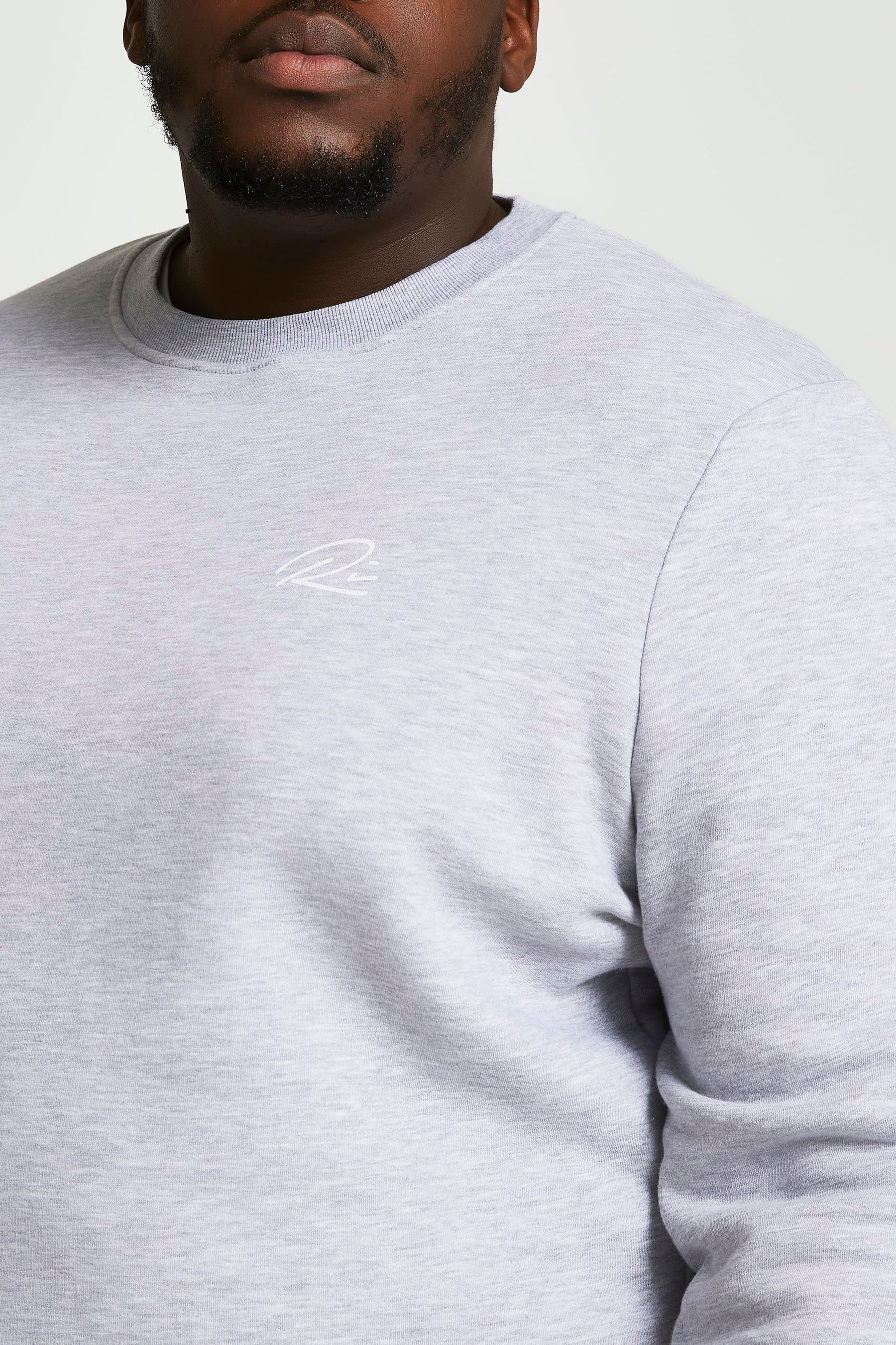 River Island Grey Big Tall Slim fit Sweatshirt