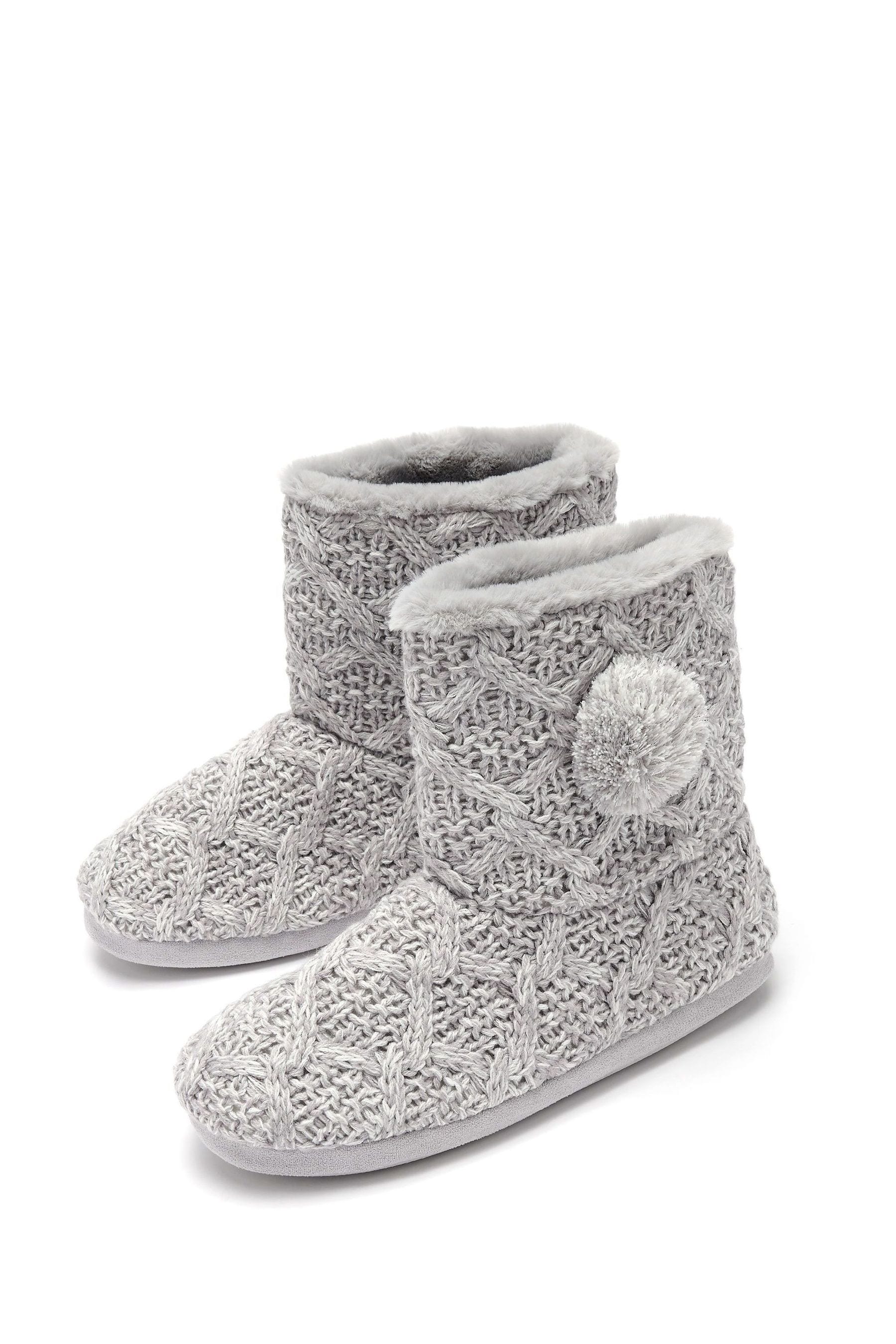 Cable knit cheap mule slippers