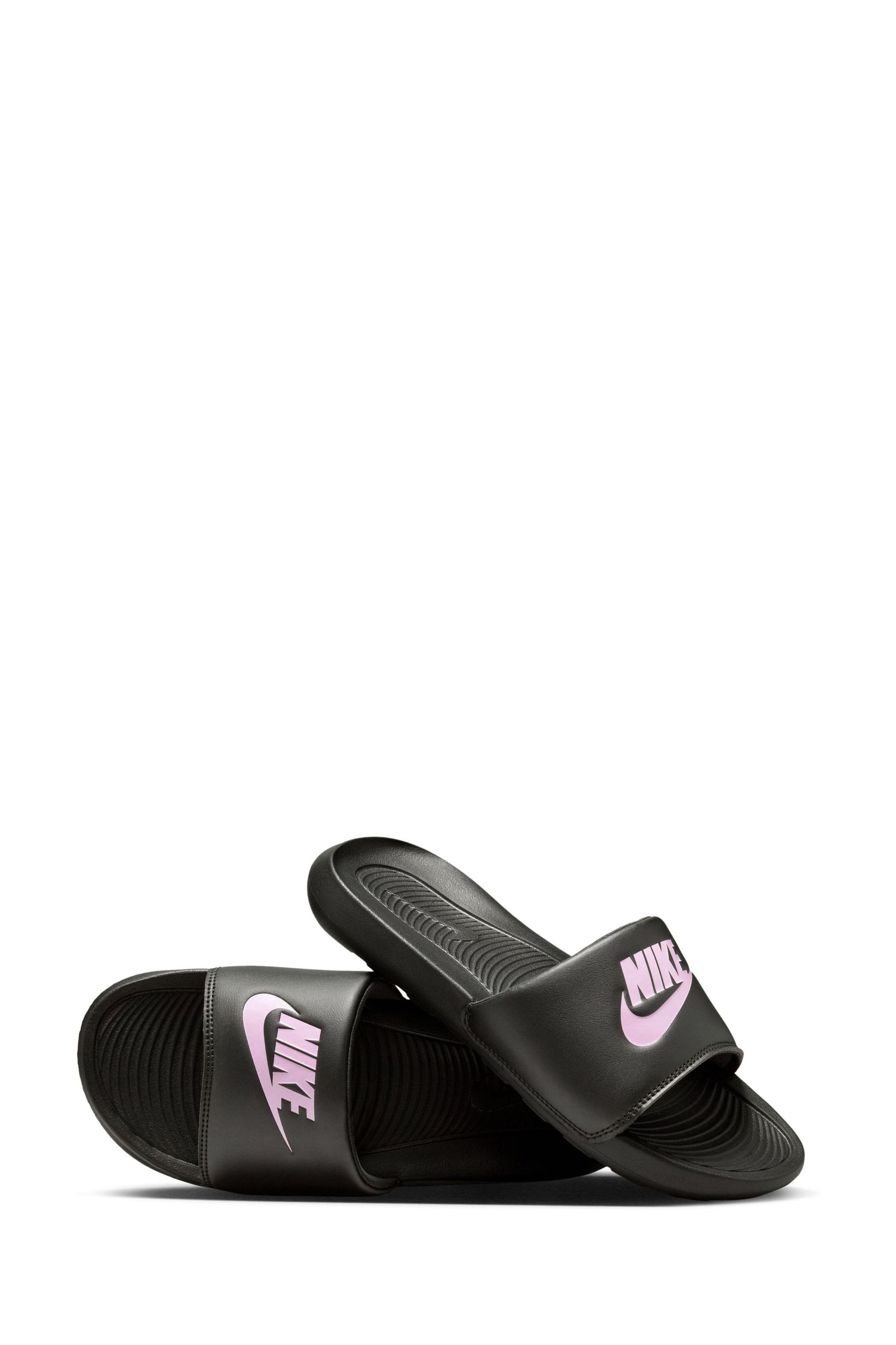 Buy Nike Black Pink Victori One Sliders from the Next UK online shop