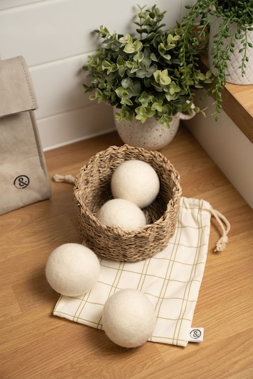 &Again 4 Pack Natural Wool Dryer Balls