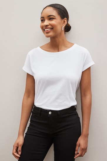 Black/White/Stripe Cap Sleeve T-Shirts 3 Pack