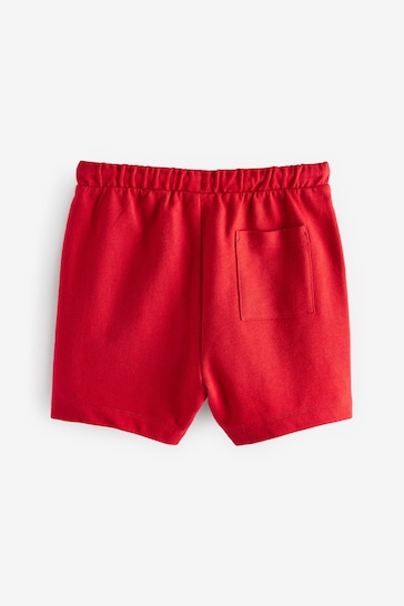 Grey/Navy Blue/Red Jersey Shorts 5 Pack (3mths-7yrs)