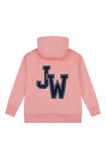 Jack Wills Oversize Pink Varsity Hoodie