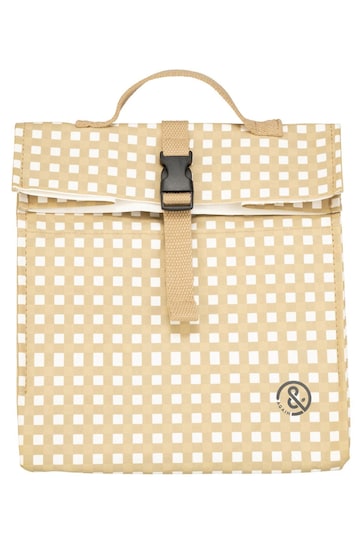 &Again Gingham Paper Cooler Lunch Bag