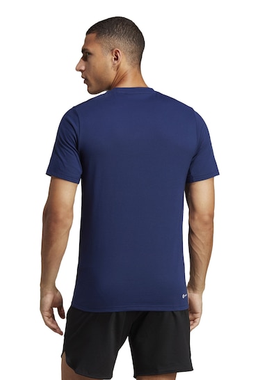 adidas Blue Train Essentials Feelready Training T-Shirt