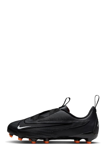 Nike Black Grey Jr. Phantom Academy Firm Ground Football Boots