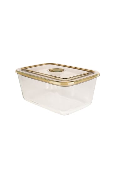 &Again Clear Glass Rectangular Storage Container