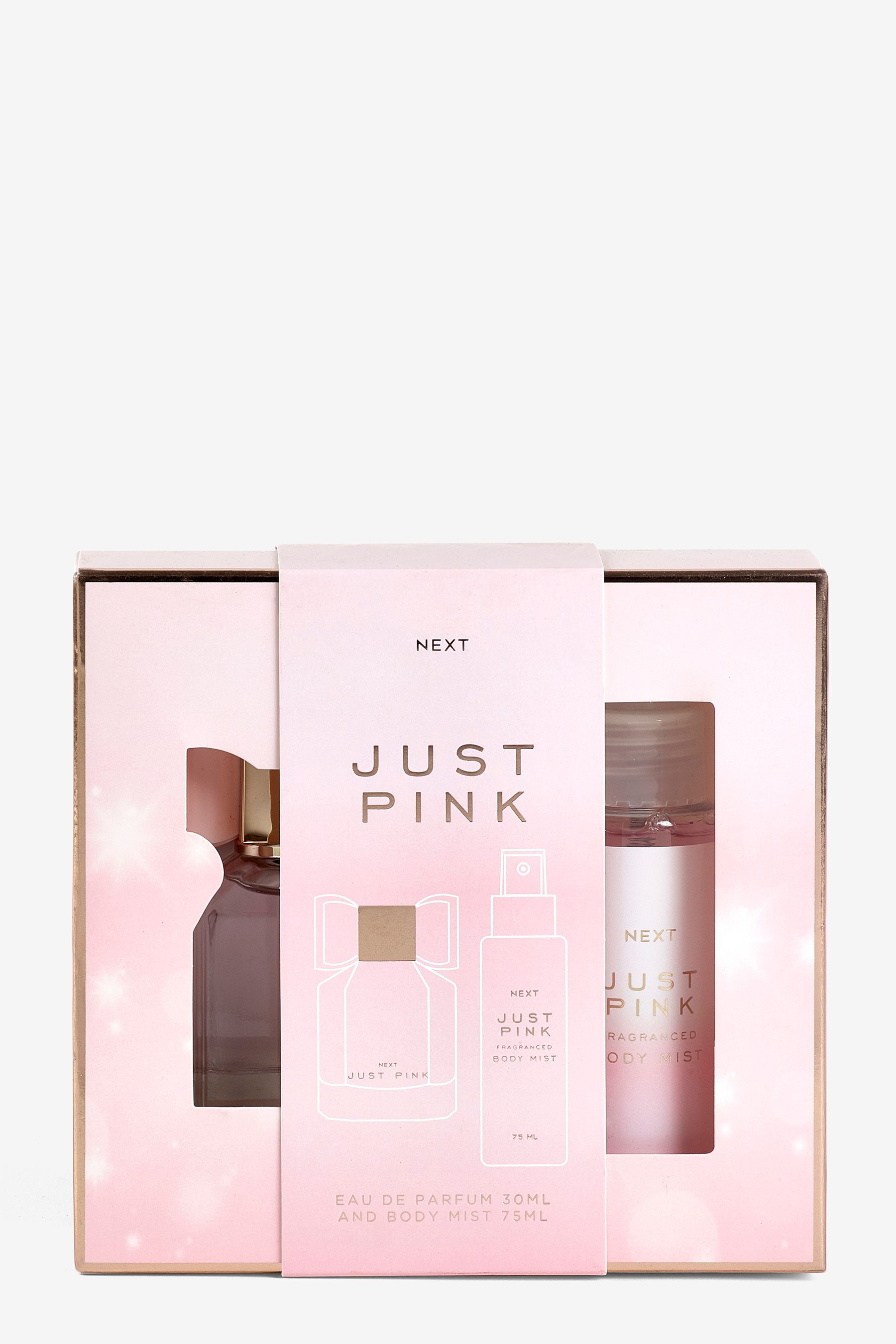 Next pink perfume online gift set