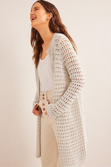 Buy Boden Cream Crochet Cardigan from the Next UK online shop