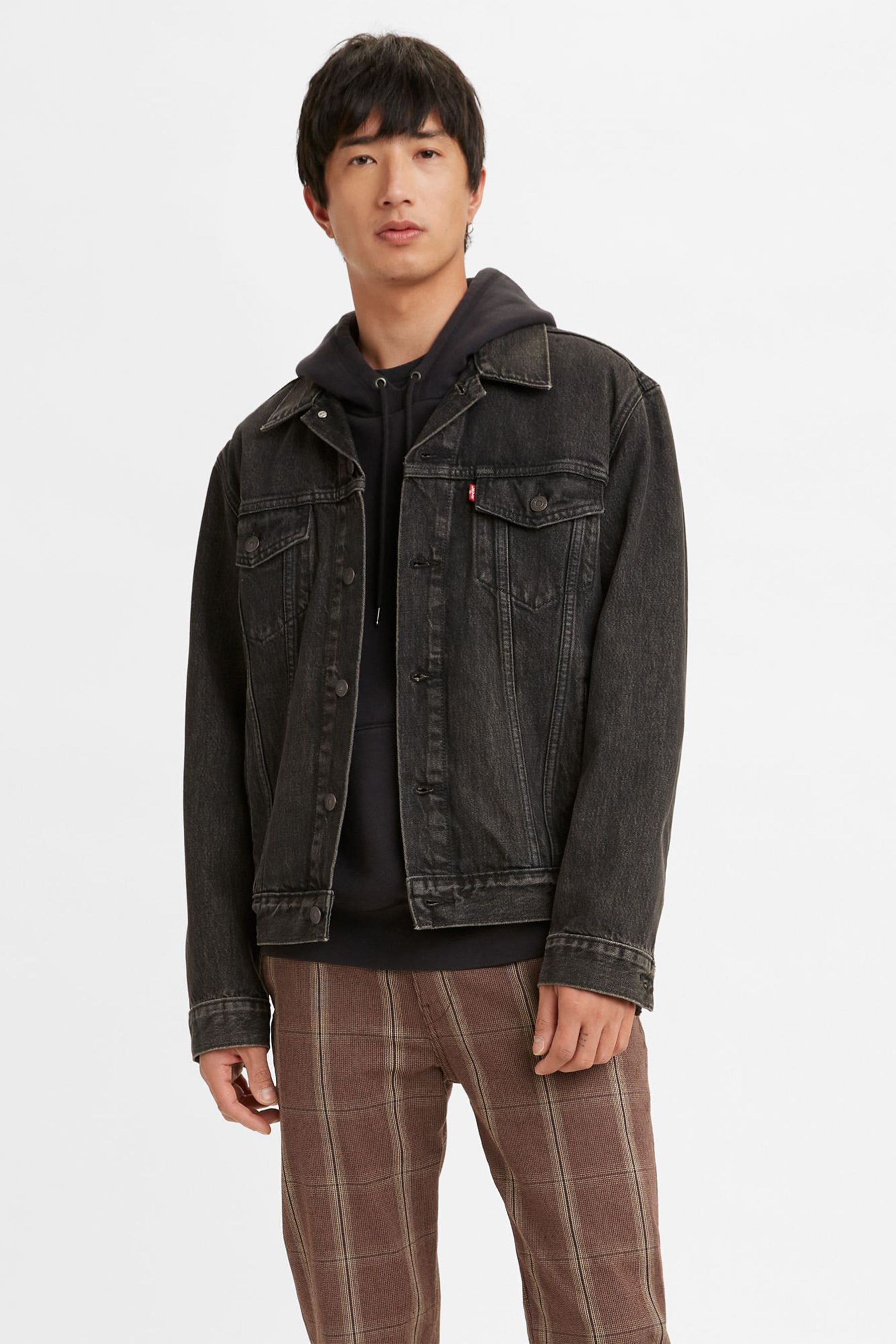 Levis trucker black sale