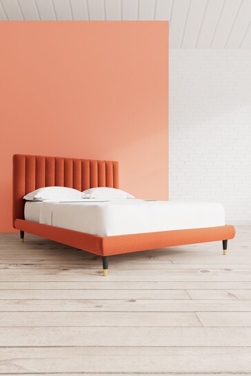 Swoon Soft Wool Burnt Orange Porlock Soft Wool Bed