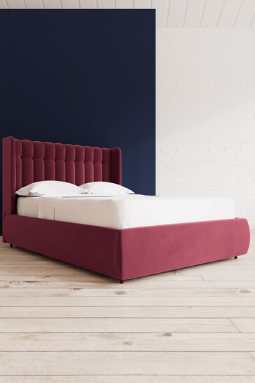 Swoon Easy Velvet Bordeaux Red Kipling Divan Bed