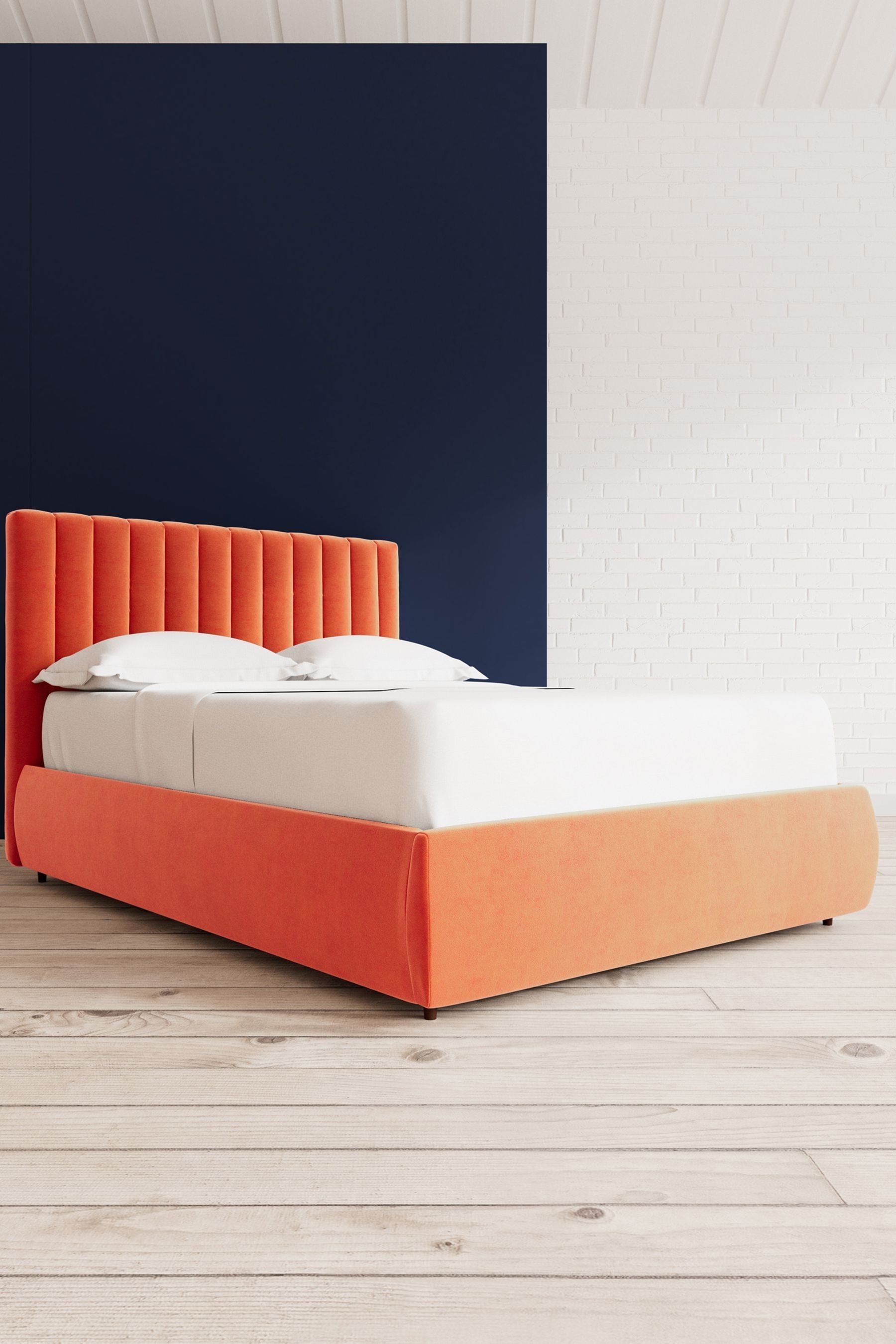 Swoon Easy Velvet Burnt Orange Porlock Divan Bed
