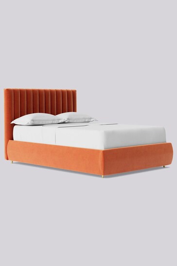 Swoon Easy Velvet Burnt Orange Porlock Divan Bed