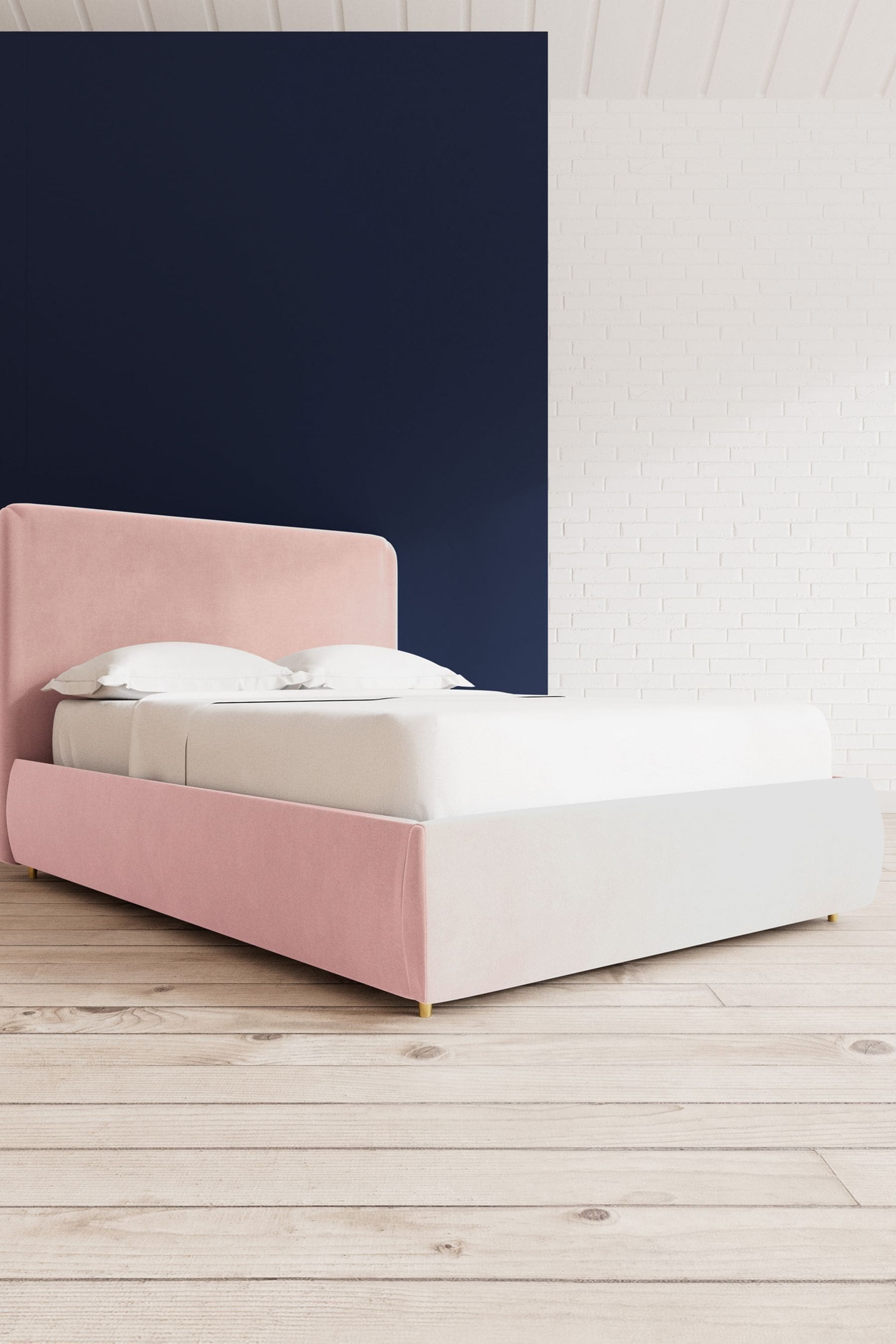 Blush pink divan sale bed