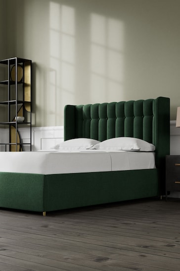 Swoon Smart Wool Hunter Green Kipling Divan Bed