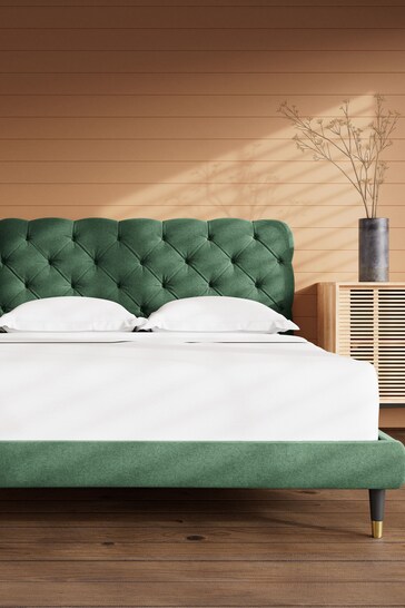 Swoon Smart Wool Hunter Green Burbage Bed