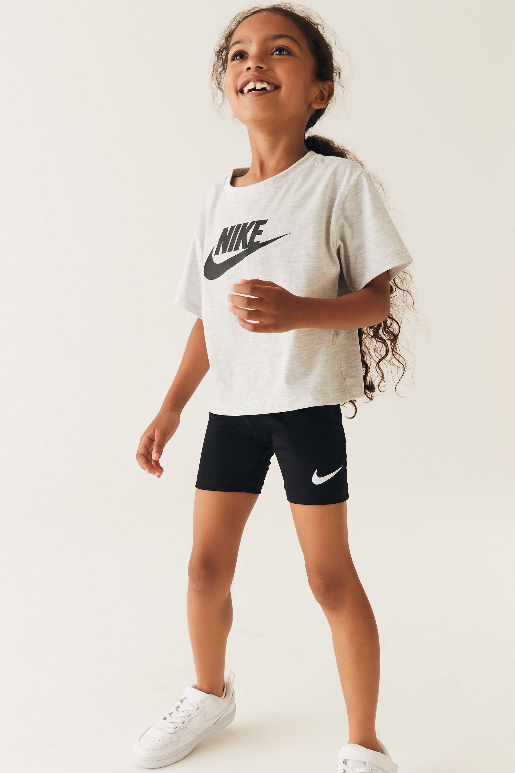 Buy Nike Black Little Kids Pro Dri FIT Shorts from the Next UK